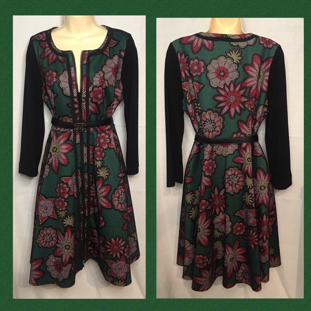 Johnston & Bell. Dress/coat. Gorgeous floral and mesh detail. Size 14 - Picture 3 of 16